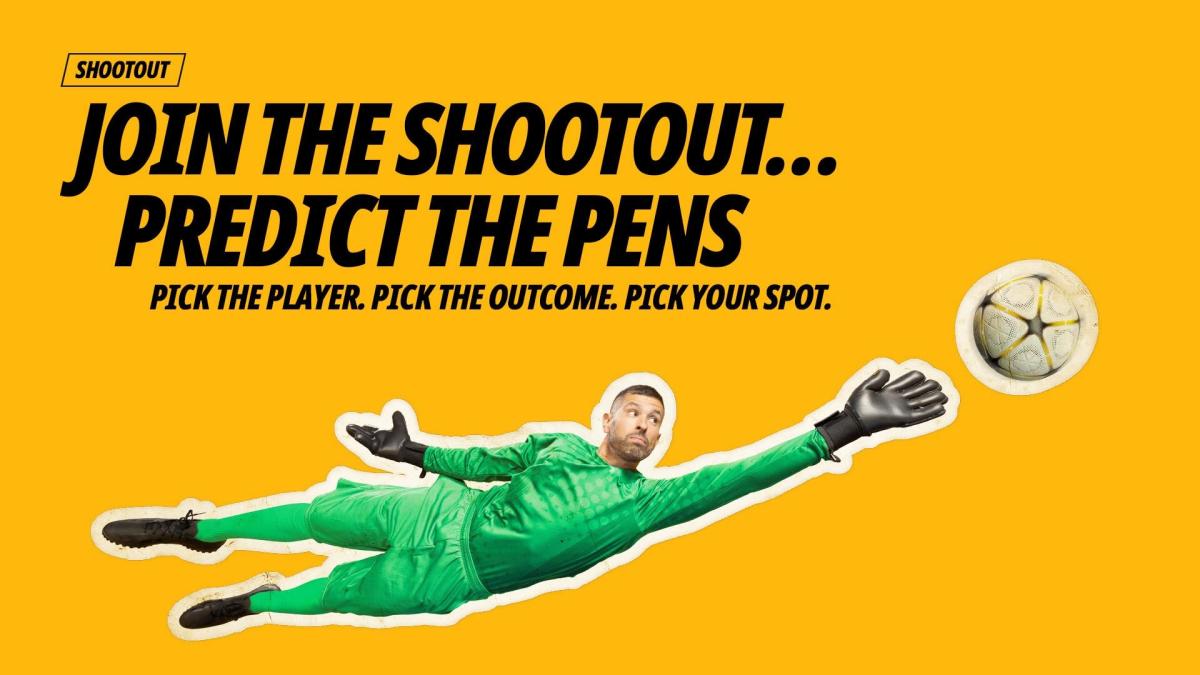 Image for Betfair's story on penalty shootout betting feature 
